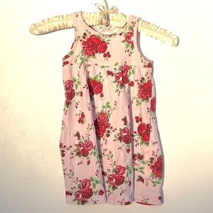 H&M Girls Dress with Roses 2-4 Years